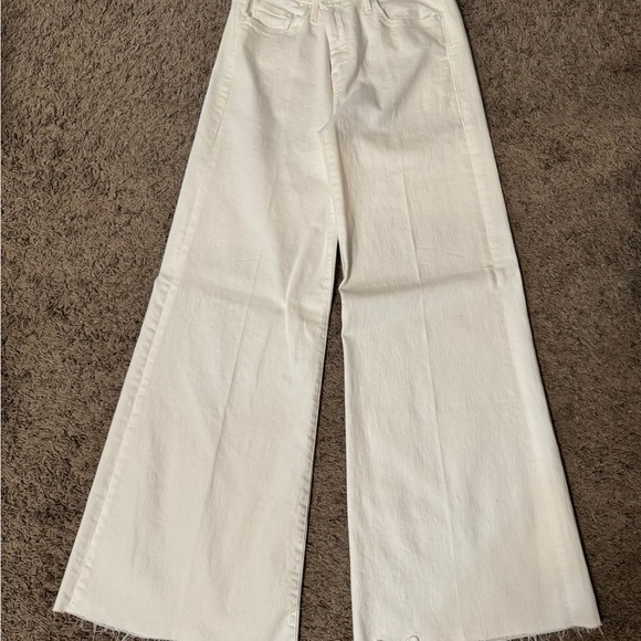 Lil’ Roller Frayed Wide Leg Jeans by Mother - Picture 3 of 6
